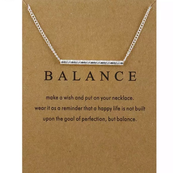 Jewelry - Minimalist Balance Bar Necklace